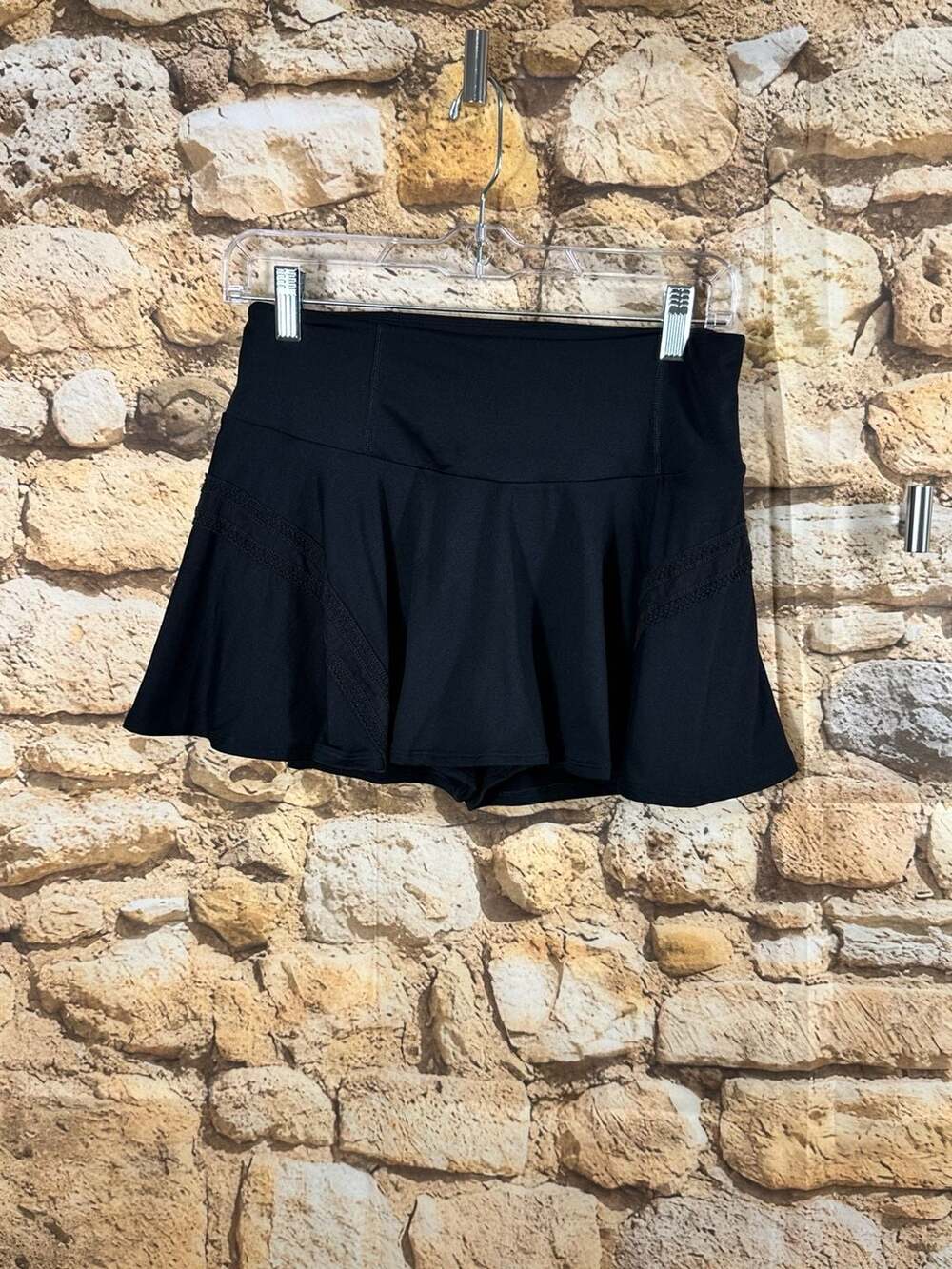 FP Movement Pleats And Thank You Tennis Skort Size M Black Activewear